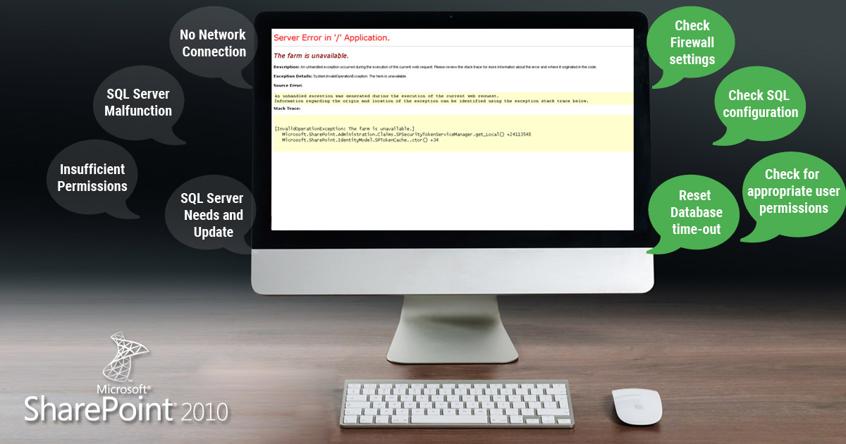 How to Resolve the “Farm is Unavailable” Error in SharePoint 2010 How to Resolve the “Farm is Unavailable” Error in SharePoint 2010