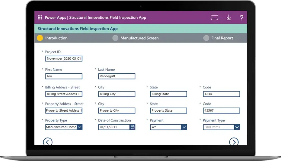 Field Inspection Power App | The